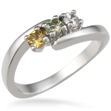 Three Stone Mother's Ring