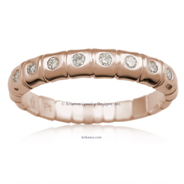 Dragonfly Wedding Band with Diamonds