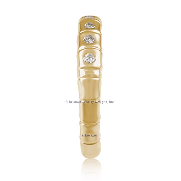 Dragonfly Wedding Band with Diamonds