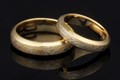 Mokume Beveled Wedding Band
