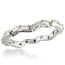 Curvy Diamond Wedding Band