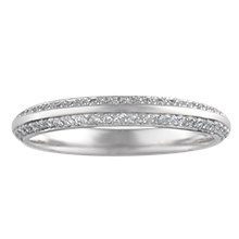 Juicy Double Diamond Wedding Band - top view