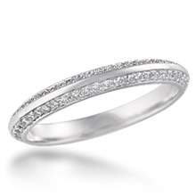 Juicy Double Diamond Wedding Band