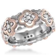 Quatrefoil Wedding Band