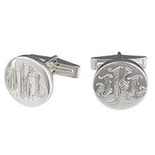 Engraved Monogram Cufflinks