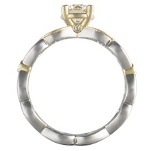 Pave Infinity Engagement Ring