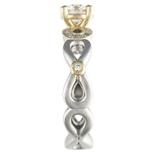 Pave Infinity Engagement Ring