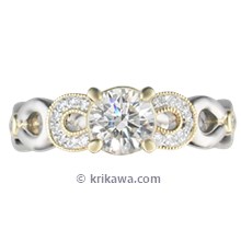 Pave Infinity Engagement Ring 