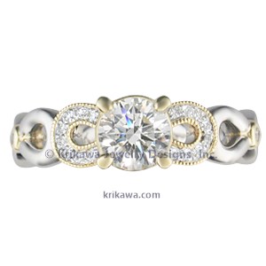 Pave Infinity Engagement Ring