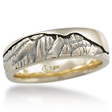 Mountain Wedding Band