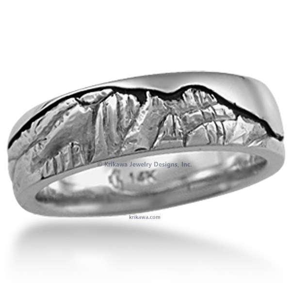 Mountain Wedding Band