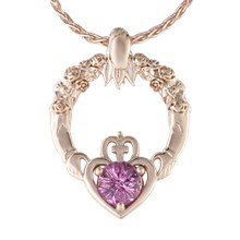 Floral Claddagh Pendant