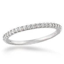 Scalloped Bead Set Diamond Wedding Band