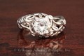 Goddess Wreath Engagement Ring with Sculptural Intertwined Branches and Leaves