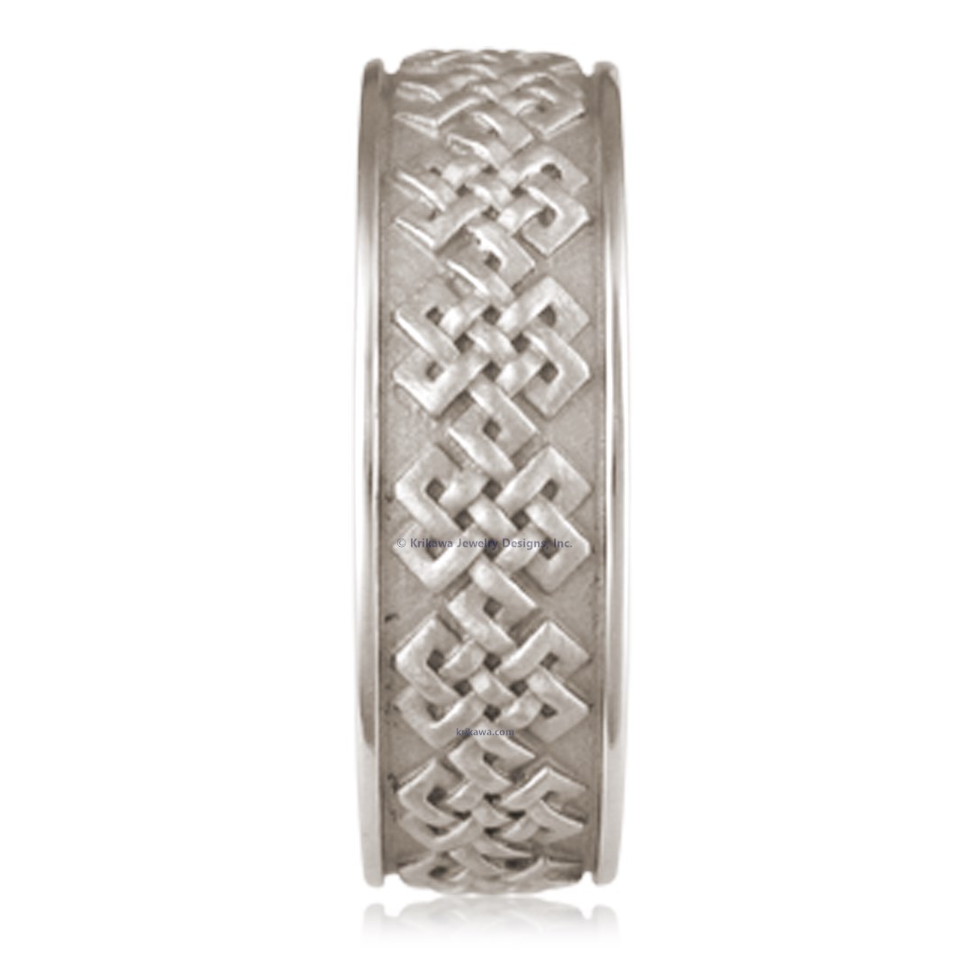 Tibetan Knot Eternity Wedding Band