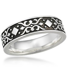 Baroque Wedding Band
