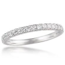 Mermaid Bead Set Diamond Wedding Band