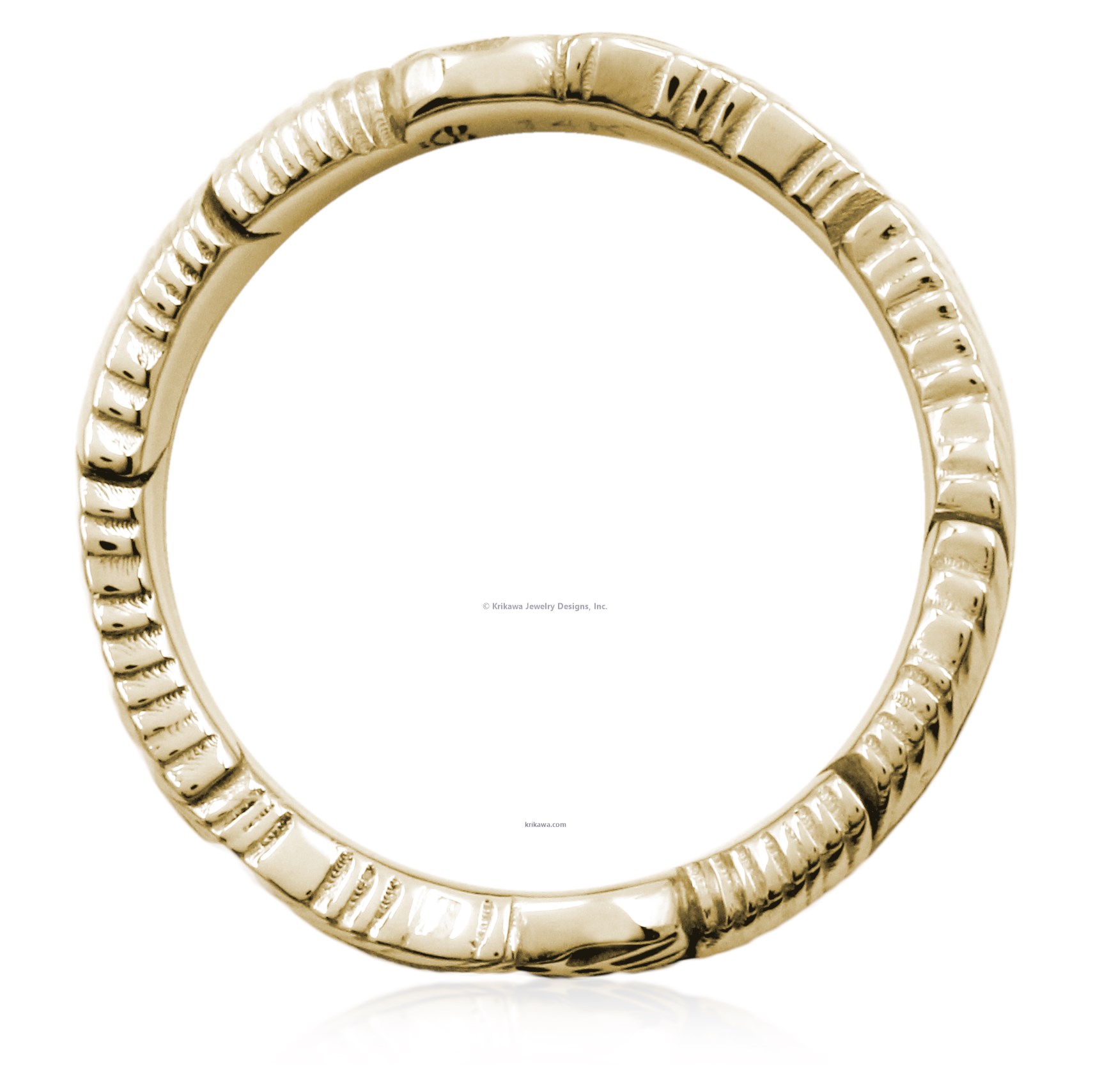 Native American Claw and Feather Wedding Band