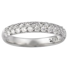 Milky Way Pave Wedding Band - top view
