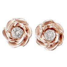 Large Rose Diamond Stud Earrings