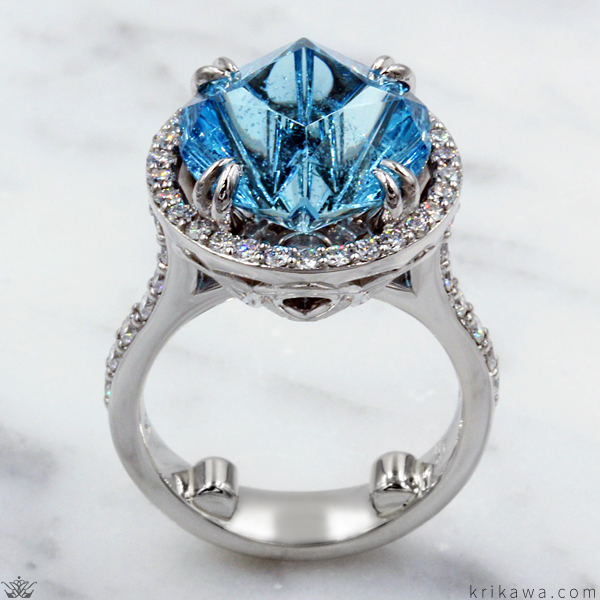 Vintage Style Teardrop Cocktail Ring