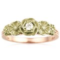 Rose Poppy Daisy Engagement Ring