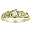 Rose Poppy Daisy Engagement Ring