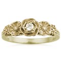 Rose Poppy Daisy Engagement Ring