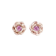 Small Rose Diamond Stud Earrings