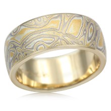 Summer Mokume Wedding Band