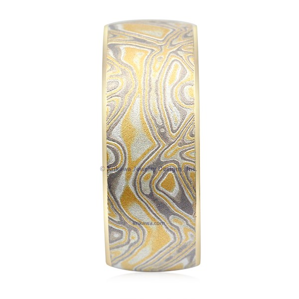 Summer Mokume Wedding Band