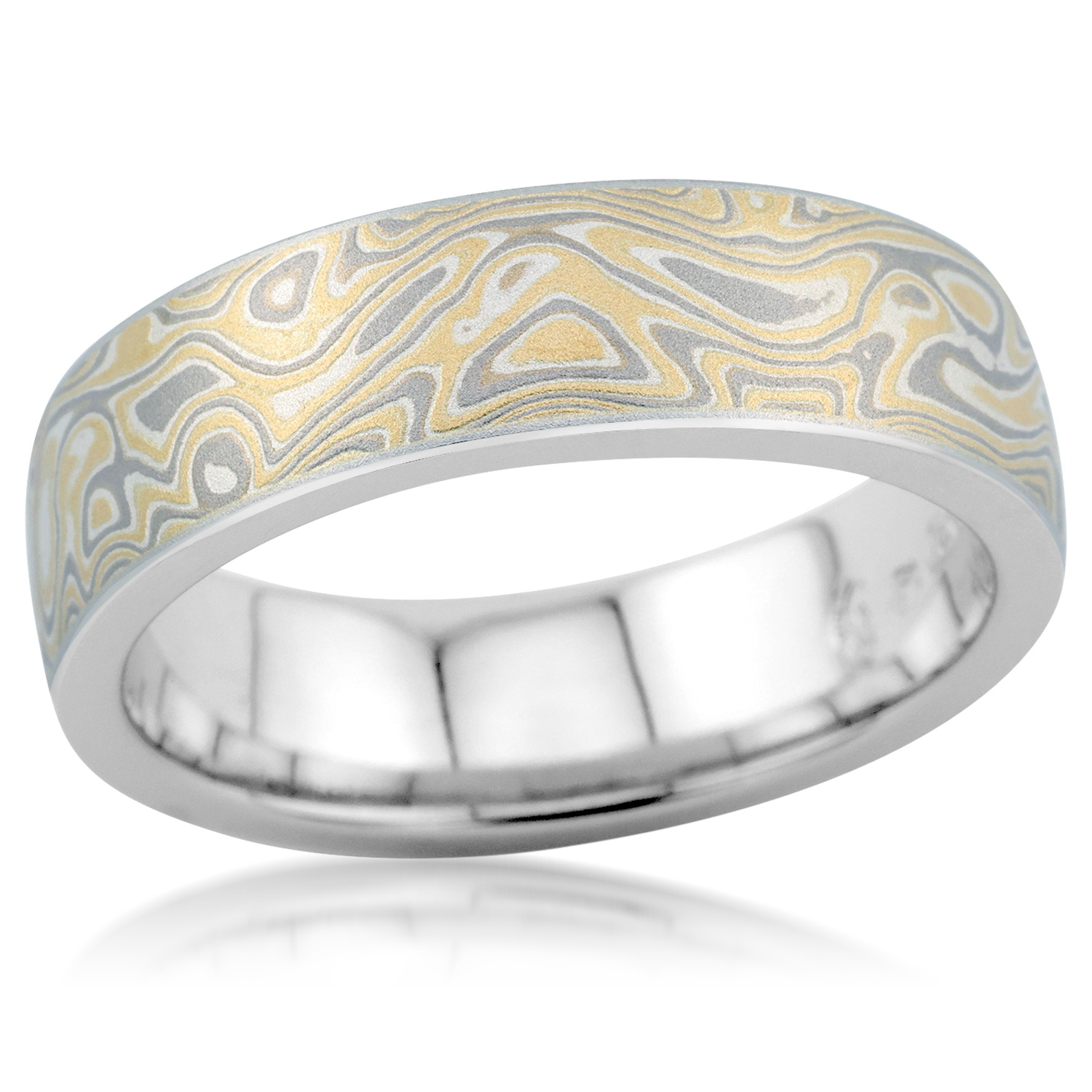 Summer Mokume Wedding Band