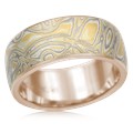 Summer Mokume Wedding Band