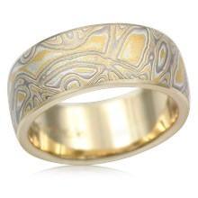 Summer Mokume Wedding Band