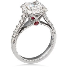 Vintage Deco Cathedral Engagement Ring