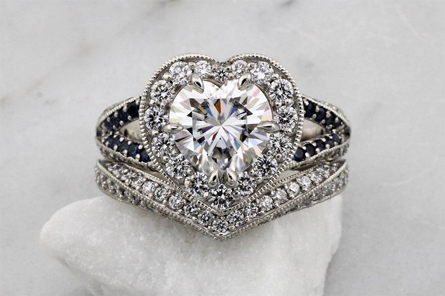 Vintage Split Twist Engagement Ring
