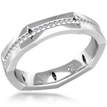 Vintage Mens Lacy Wedding Band