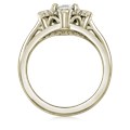 Vintage Scalloped Halo Engagement Ring