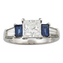 Five Stone Prong Engagement Ring - top view