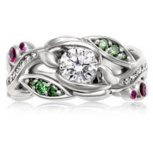 Garden Trellis Engagement Ring - top view