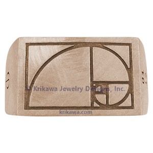 Fibonacci Signet Ring