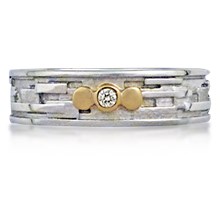 Klimt Wedding Band - top view