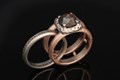 Future Relic Scaffolding Ring Set with Distinct Diamond-Accented Setting