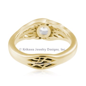 Tree of Life Engagement Ring with Roots	