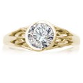 Tree of Life Engagement Ring with Roots	