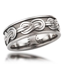 Climber's Knot Eternity Wedding Band