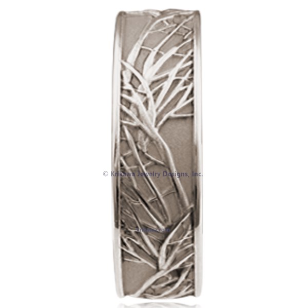 Your love has branches that reach farther than you'll ever know.  Representing eternal love, this exquisitely sculpted and detailed wedding band is hand made in the width and metal of your choice, just for you. 
