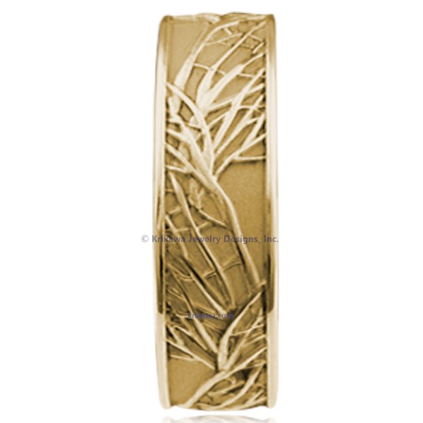 Your love has branches that reach farther than you'll ever know.  Representing eternal love, this exquisitely sculpted and detailed wedding band is hand made in the width and metal of your choice, just for you. 