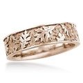 Oak Leaf Eternity Wedding Band