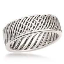 Moire Wedding Band